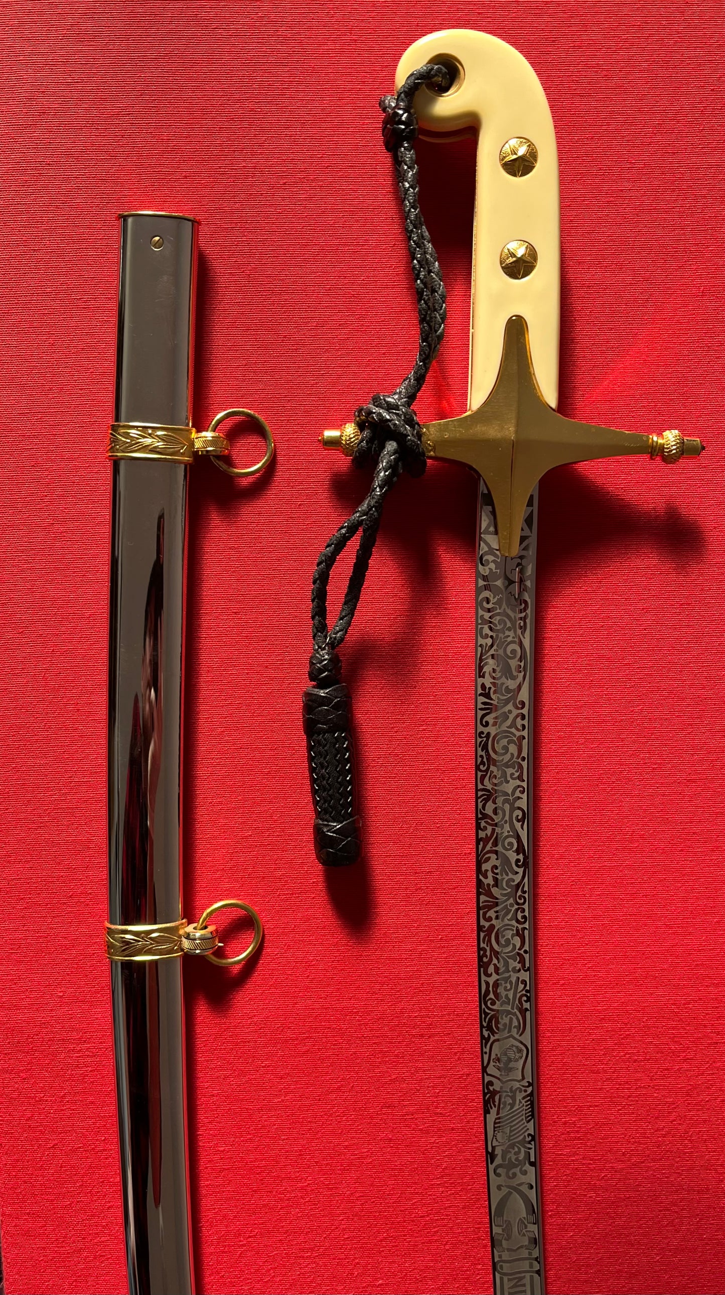 U.S Marine Corps Officer's Mameluke Sword by H.H Hilborn-Hamburger - German Made