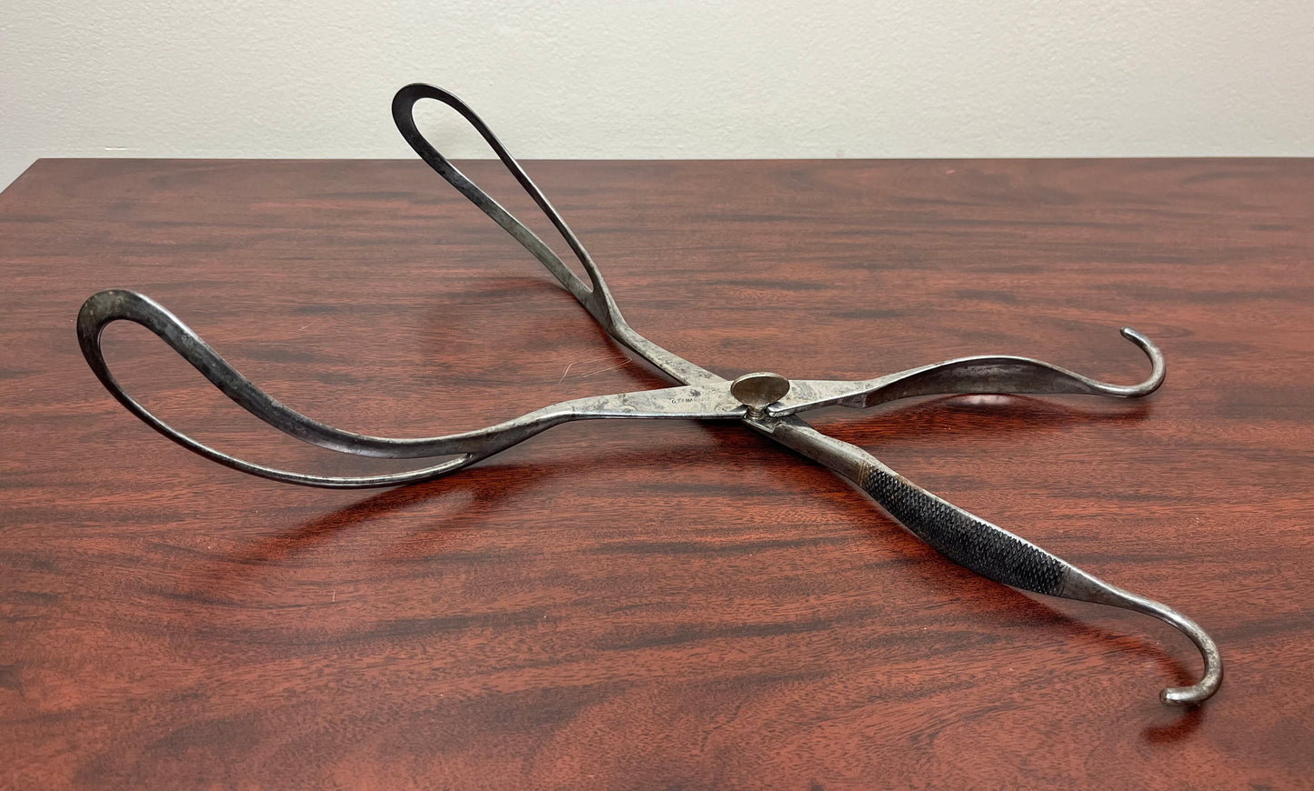 C.1848 OBSTETRICAL BIRTHING FORCEPS - ANTIQUE MEDICAL EQUIPMENT (CIVIL WAR ERA)#5