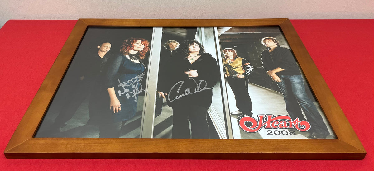 Heart - Ann & Nancy Wilson (Signed) 18x24 Poster Framed & Concert Ticket