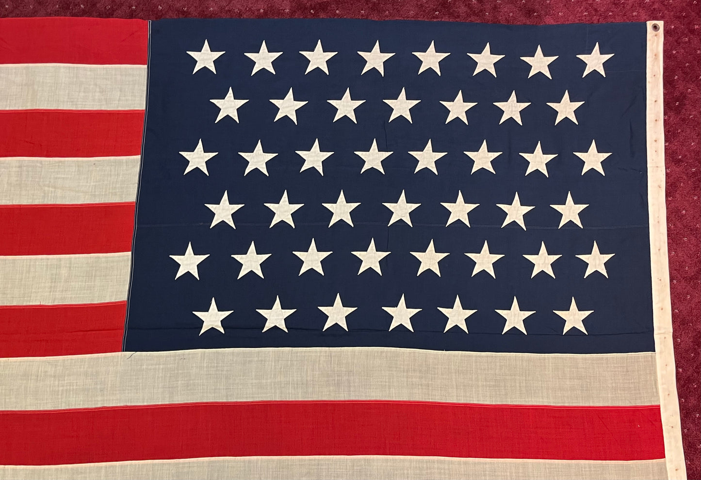 U.S. 45 Star Flag 12’ Spanish-American War Era (1896-1908) Owned by Samuel Rene Gummeré Ambassador of Morocco 1905-09