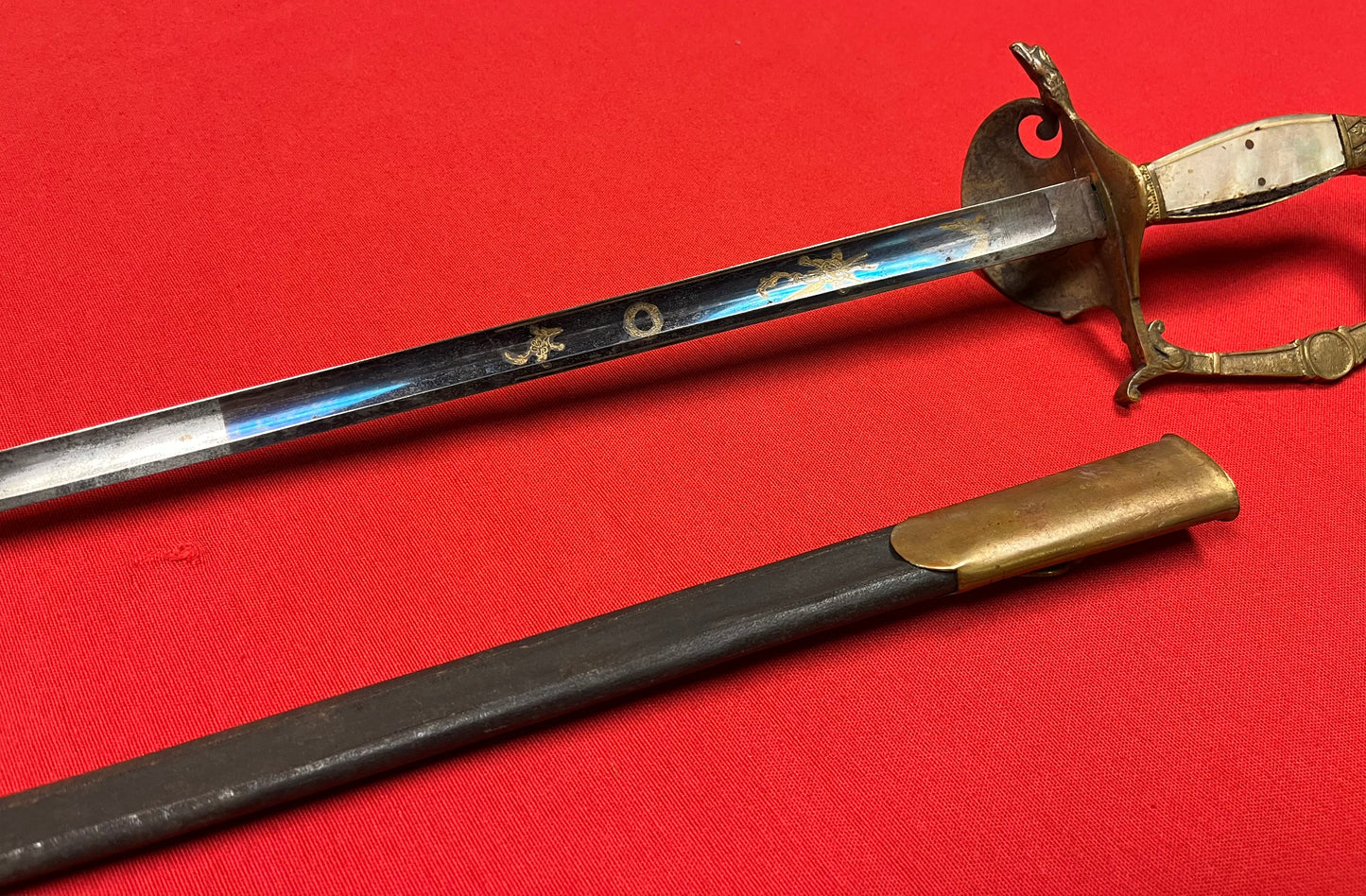 U.S. M1830 Officer's Eagle Head Pommel Sword P. Knecht