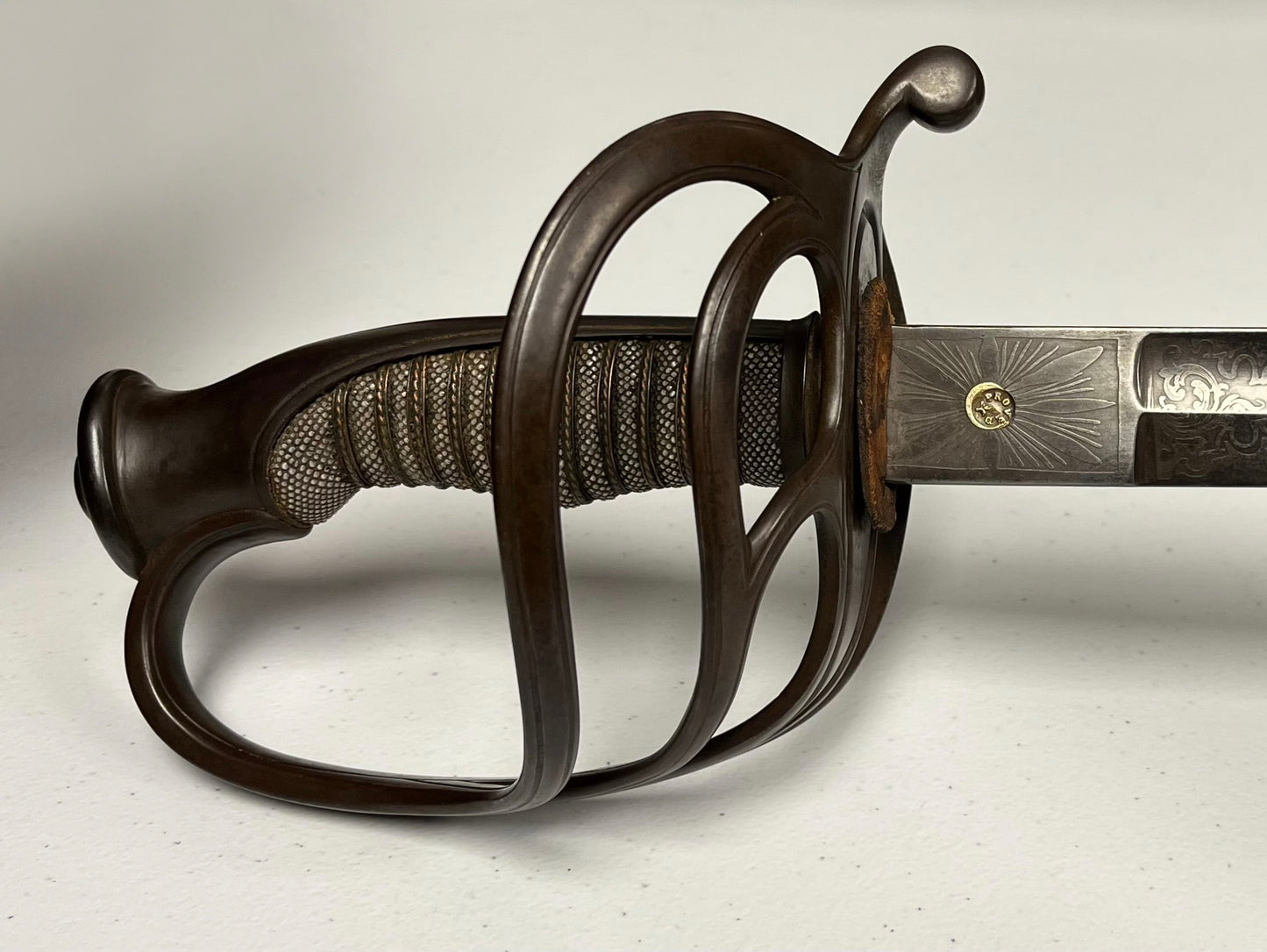 Original U.S. Civil War Officer’s Sword Non-Regulation / German Import by F. Horster - Engraved