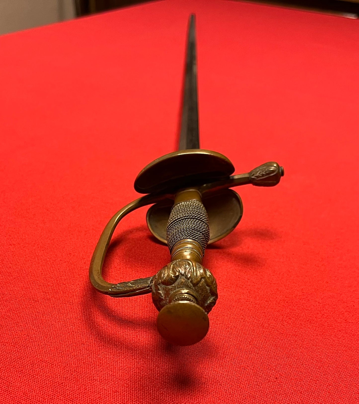 IMPERIAL GERMAN-PRUSSIAN OFFICER’S COURT SWORDS CIRCA 1880-90s ENGRAVED