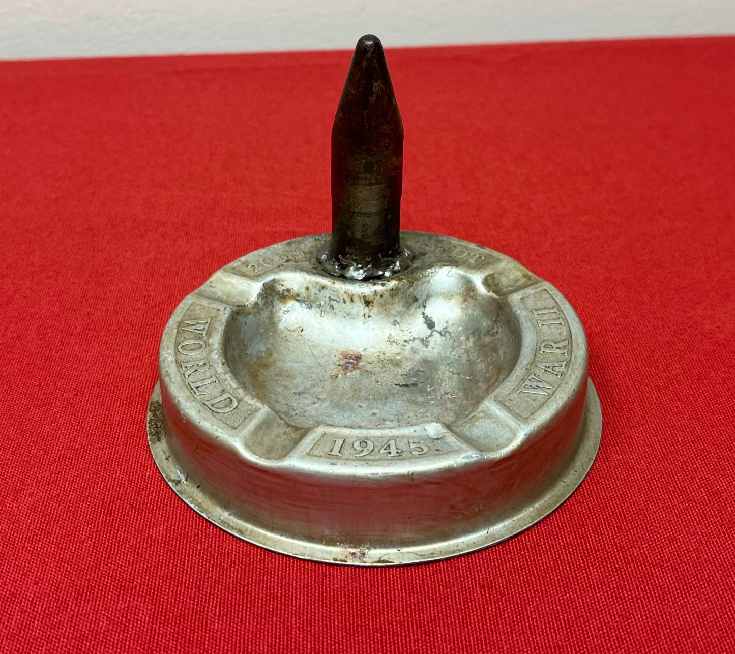 WW2 U.S. 20MM ROUND PROJECTILE (TRENCH ART) ASHTRAY