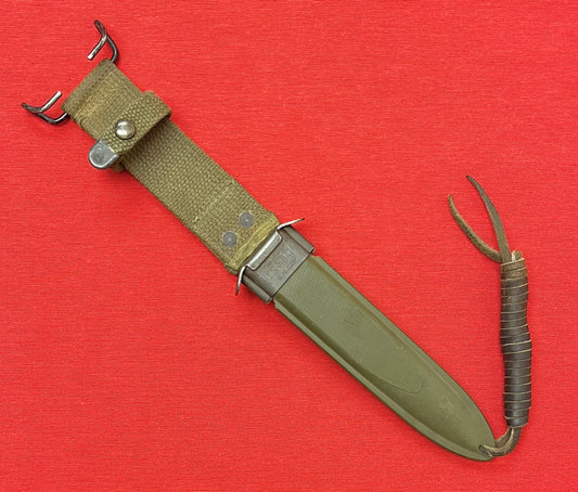 WWII U.S. (EARLY) M8A1 SCABBARD BY BM CO. M3 - AUTHENTIC