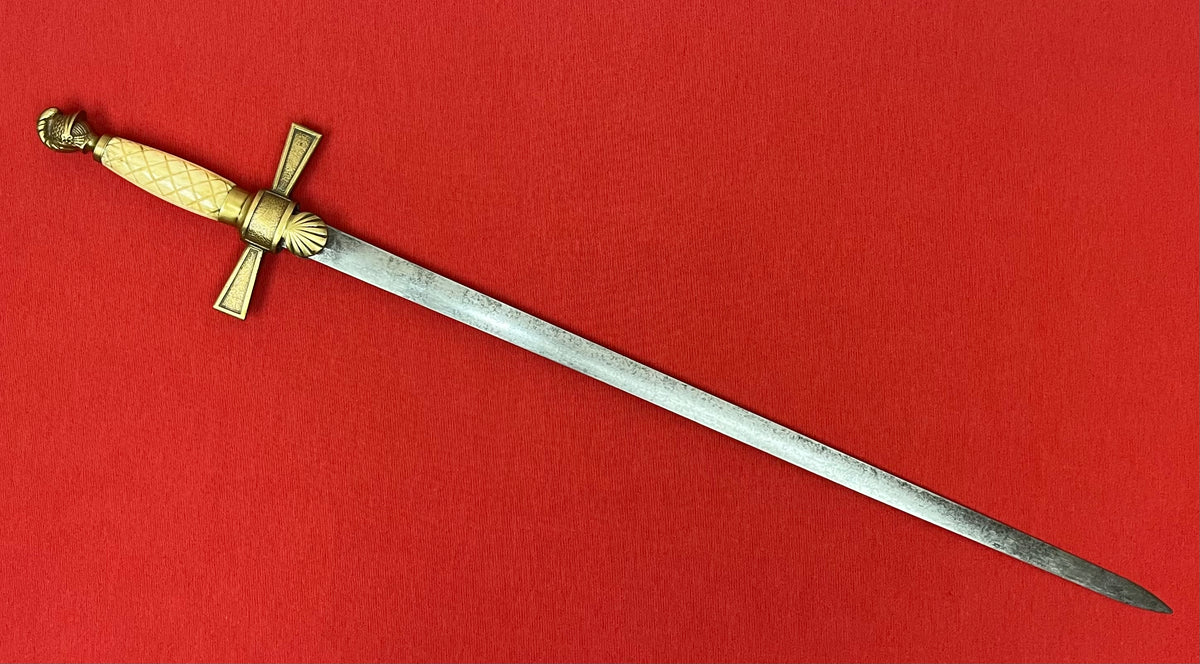 U.S. Civil War Era Militia Non-Commissioned Officer’s Sword Knights Head Pommel C.1850