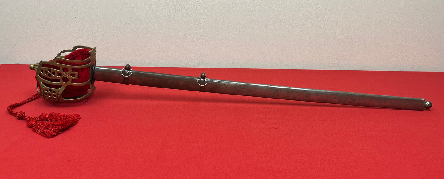 P1828 Scottish Basket-Hilted Claymore Broadsword (High-Grade) Reproduction