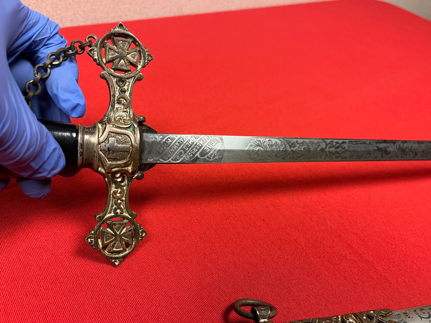 1890’s Knights Templar Fraternal Order Sword (Named & engraved) by Henderson-Ames Co.