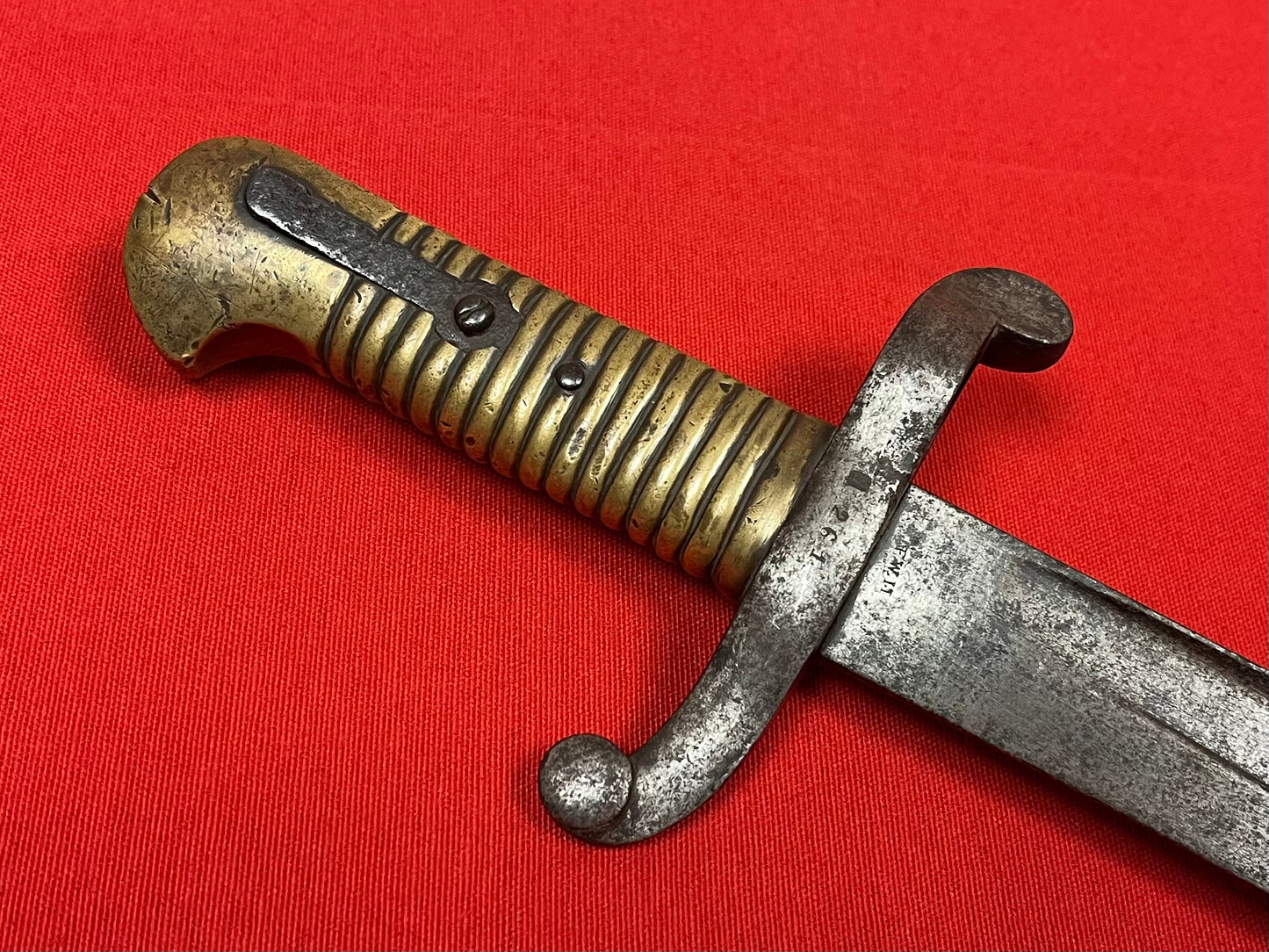 M1842 “YATAGHAN” SABER BAYONET BY F.W.H - CIVIL WAR IMPORT