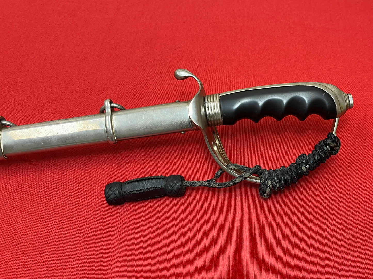 WW2 Era U.S. M1902 Officer’s Sword & Scabbard W/ Knot ENGRAVED