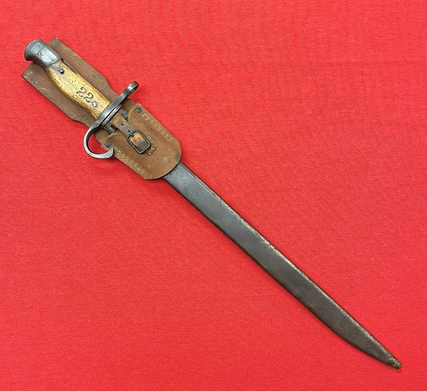 WW2 Japanese Arisaka Type 30 Bayonet & Scabbard W/ Frog