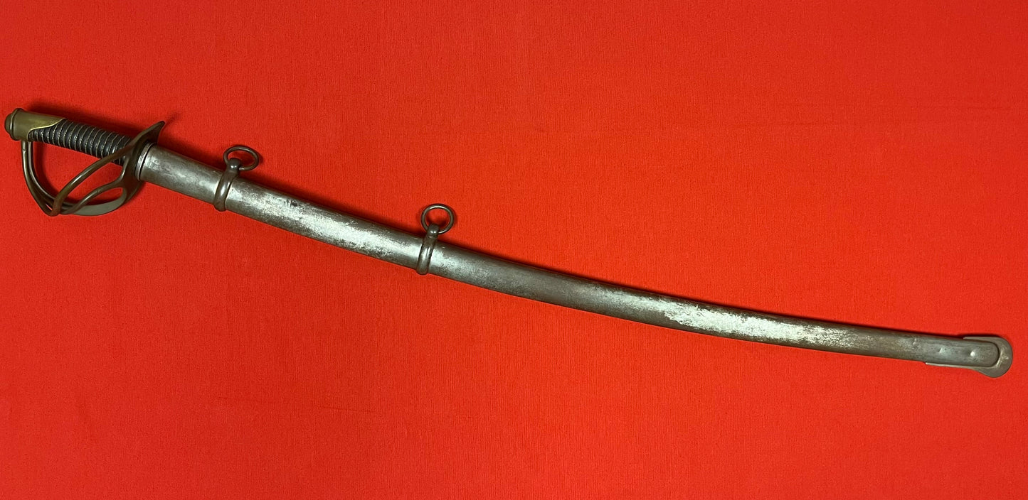 Authentic M1840 U.S. Civil War "Wrist Breaker" Heavy Cavalry Saber/Sword by W. Clauberg Solingen