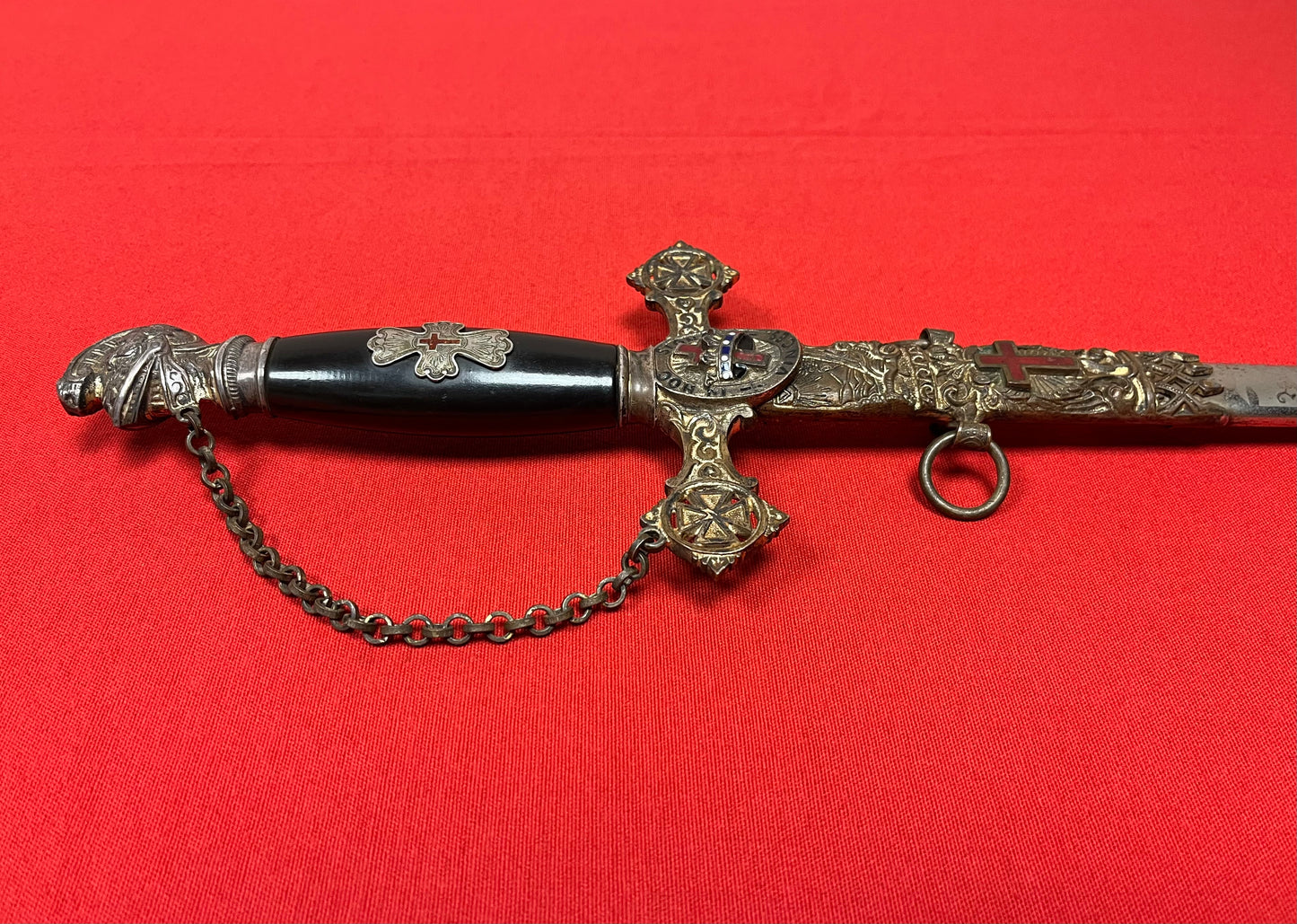 1890’s Knights Templar Fraternal Order Sword (Named & engraved) by Henderson-Ames Co.