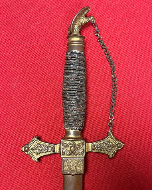 1872 Knights of the Golden Eagle Fraternal / Masonic Sword - Engraved