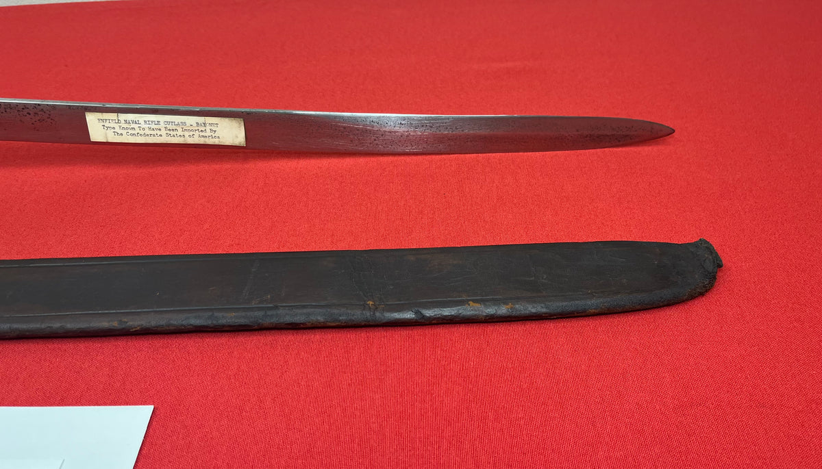 P1859 English Enfield Rifle Naval Cutlass Bayonet - Stone House Museum