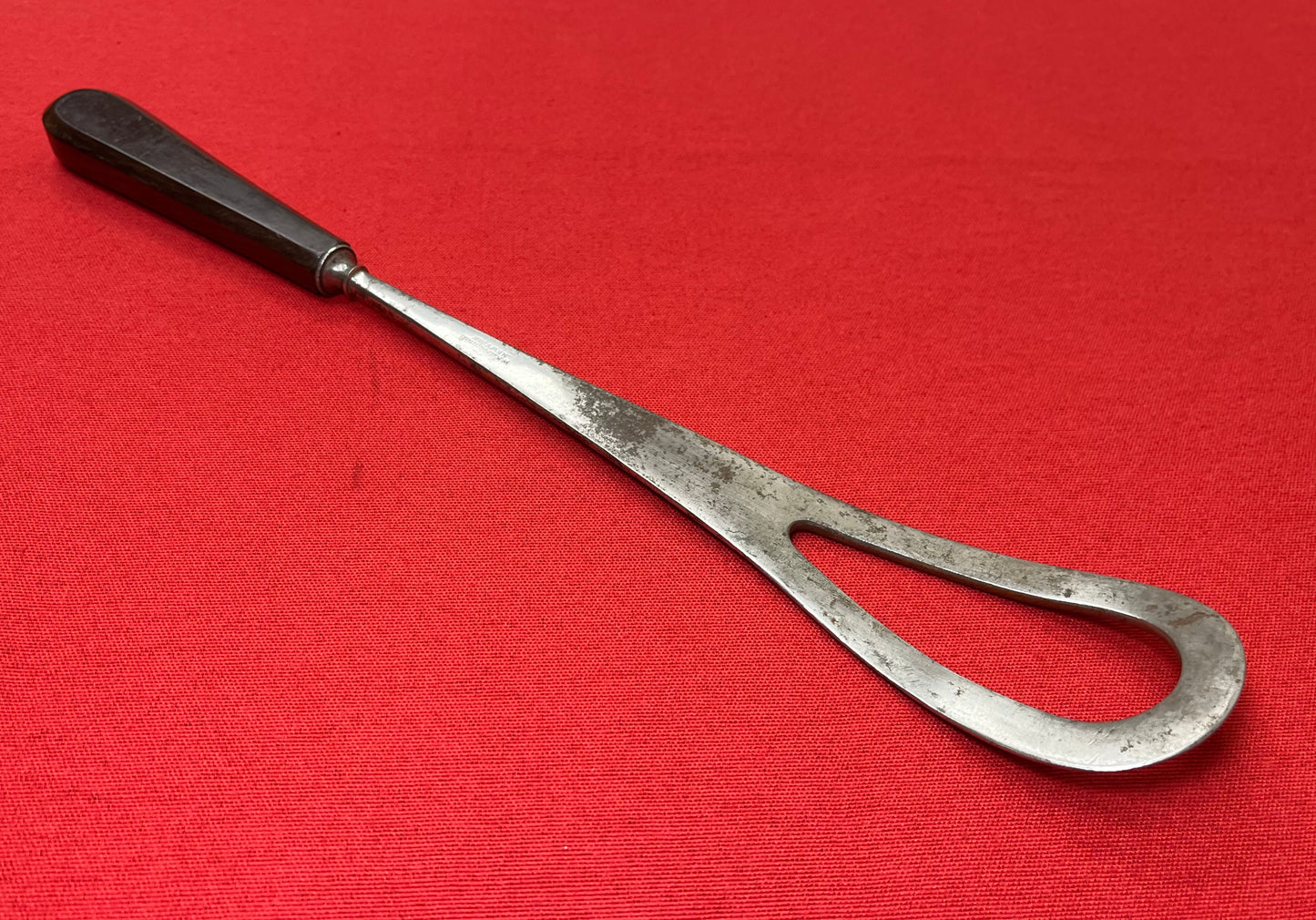 1800’s Obstetric (Birthing) Vectis W/ Ebony Handle-Antique Medical Equipment #44