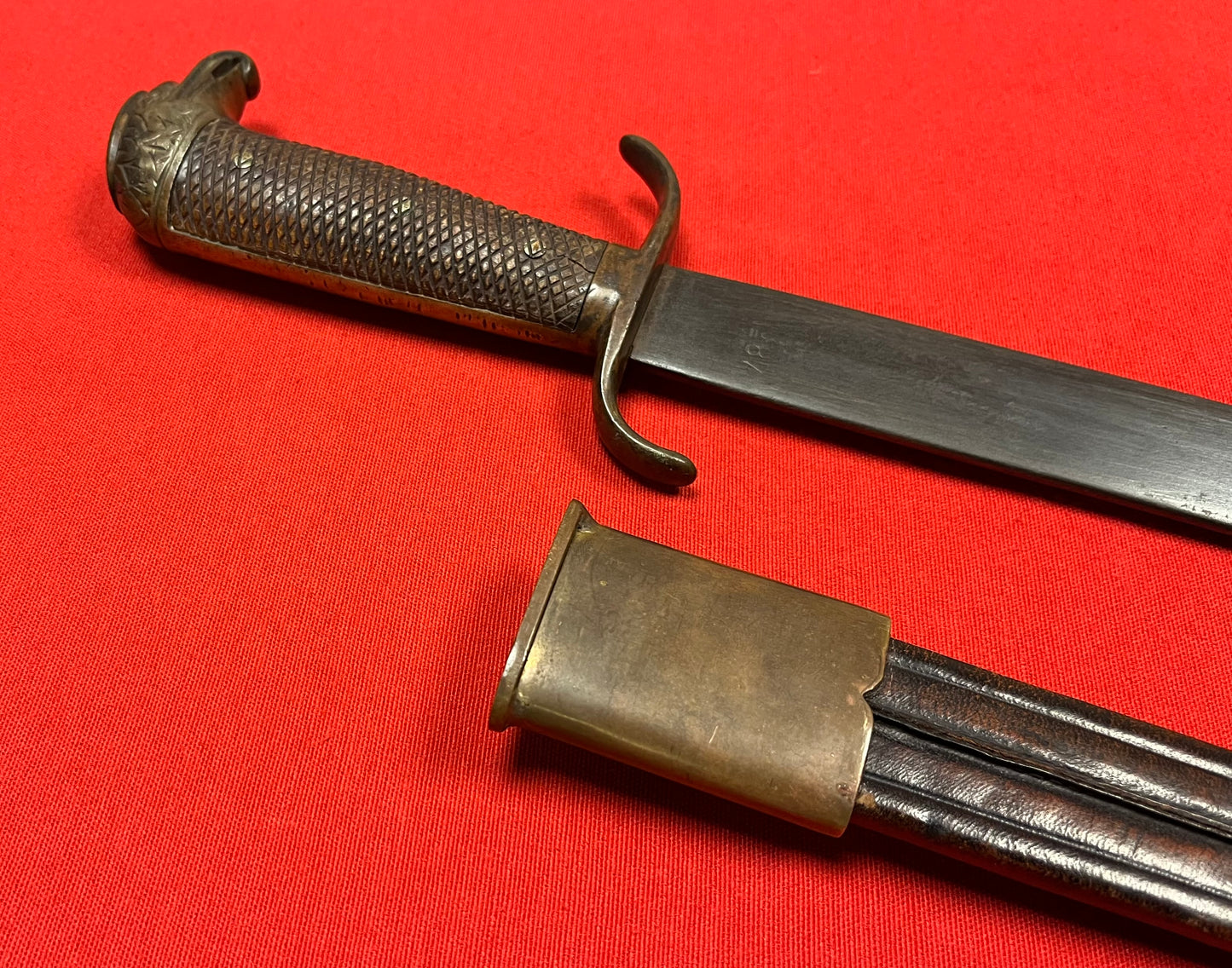 Original Spanish Officers Eagle Head Machete/Sword - Spanish American War 1898