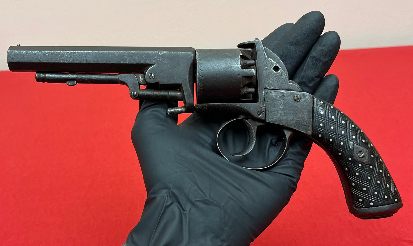 Civil War Era Webley-Bentley .44Cal Double Action Revolver W/ British Proof Marks Circa 1850s