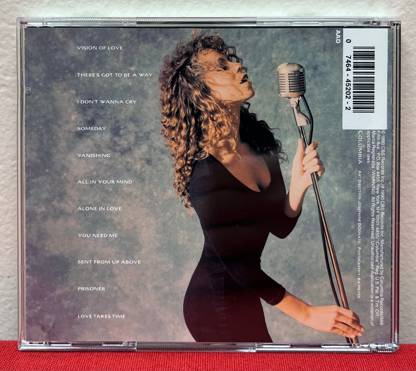 Mariah Carey - Hand Signed CD Insert Self-Titled 1990