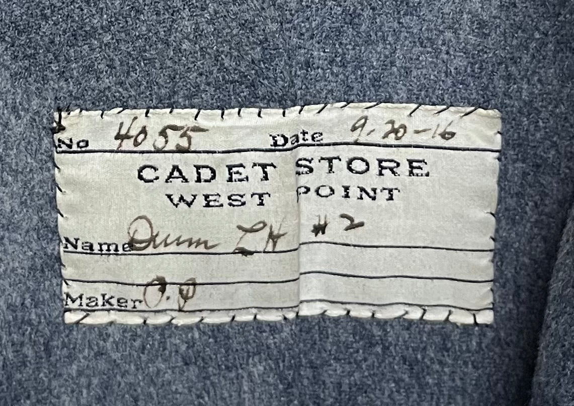 WW1 U.S. West Point Cadet Uniform W/ Cap & Coat Dated 1916 - Stone House Museum