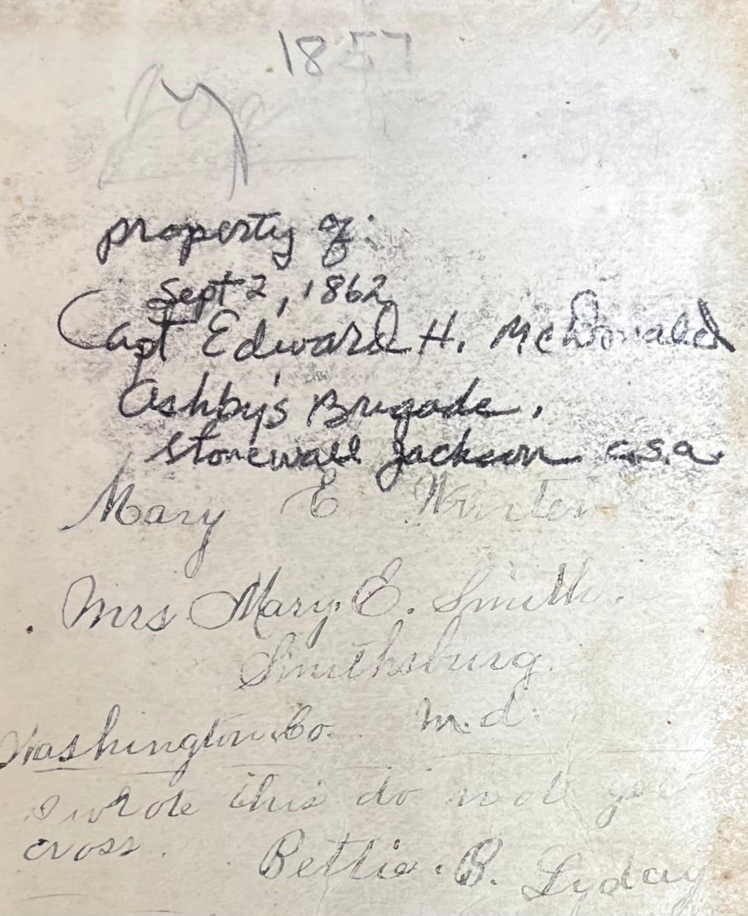 Civil War Bible Personally Owned by Maj. Edward H. McDonald of the 11TH VA C.S.A. - Gettysburg & Antietam