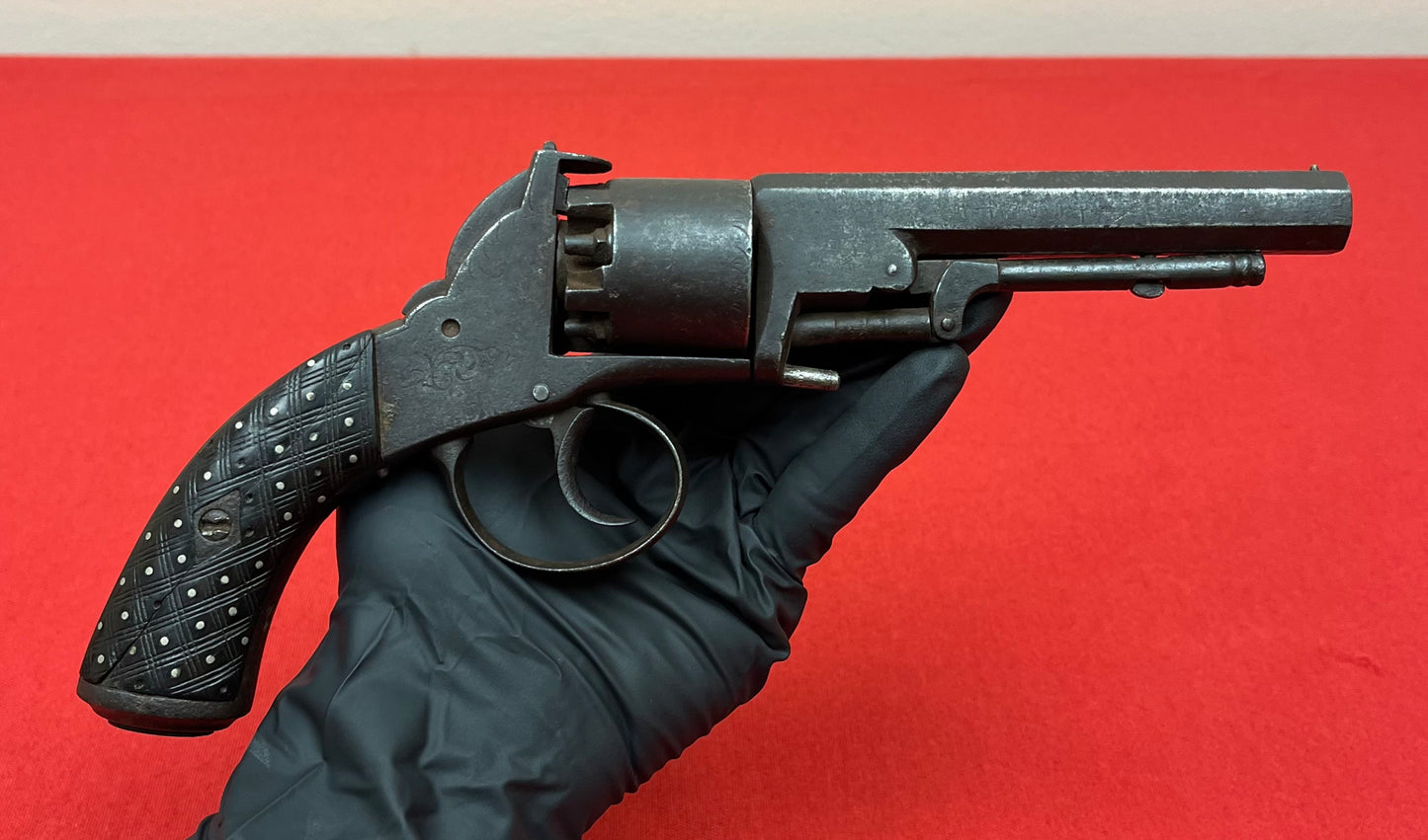 Civil War Era Webley-Bentley .44Cal Double Action Revolver W/ British Proof Marks Circa 1850s