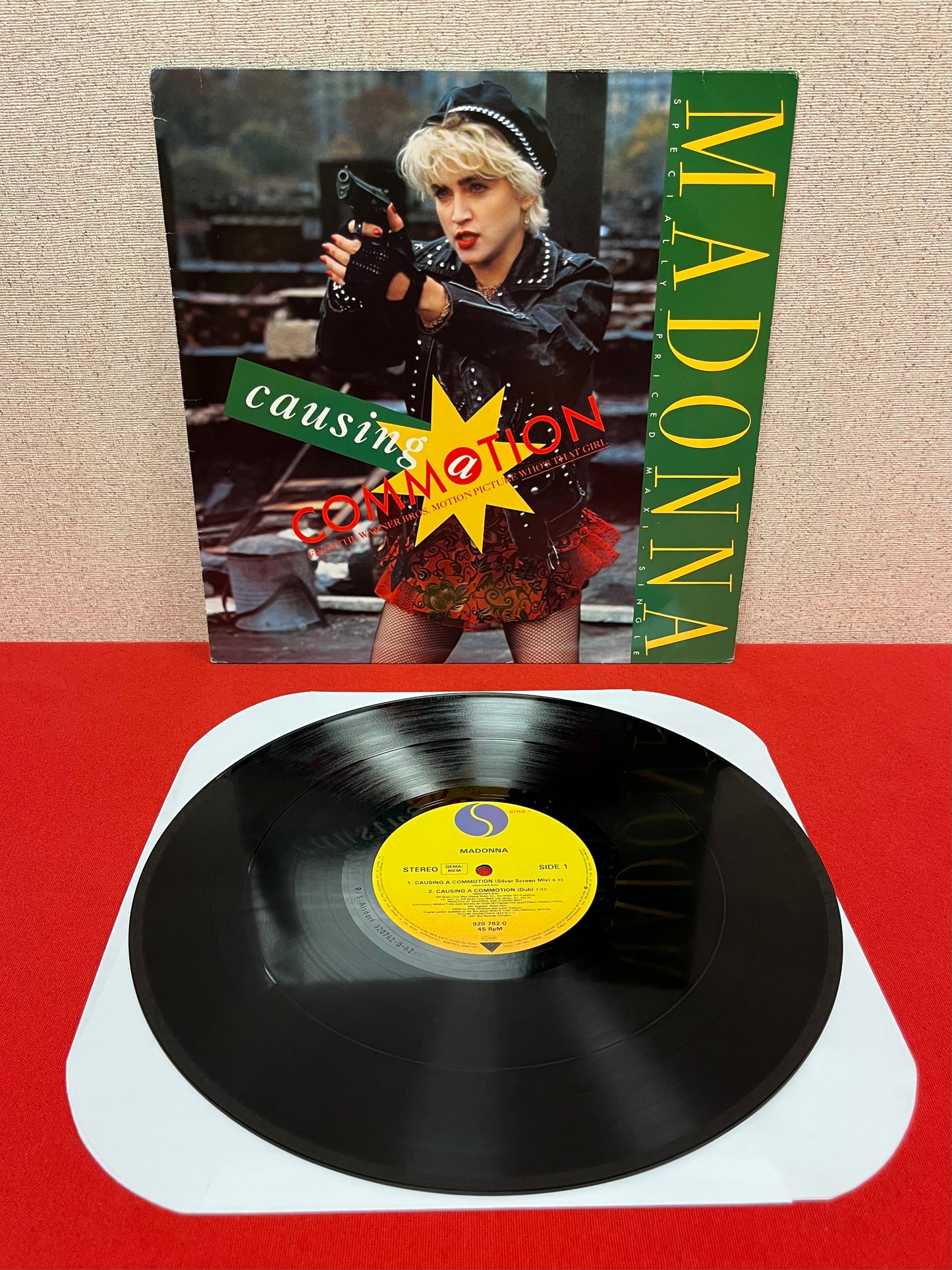 Madonna (Autographed) Causing a Commotion / Jimmy Jimmy 80’s European SIGNED!!!