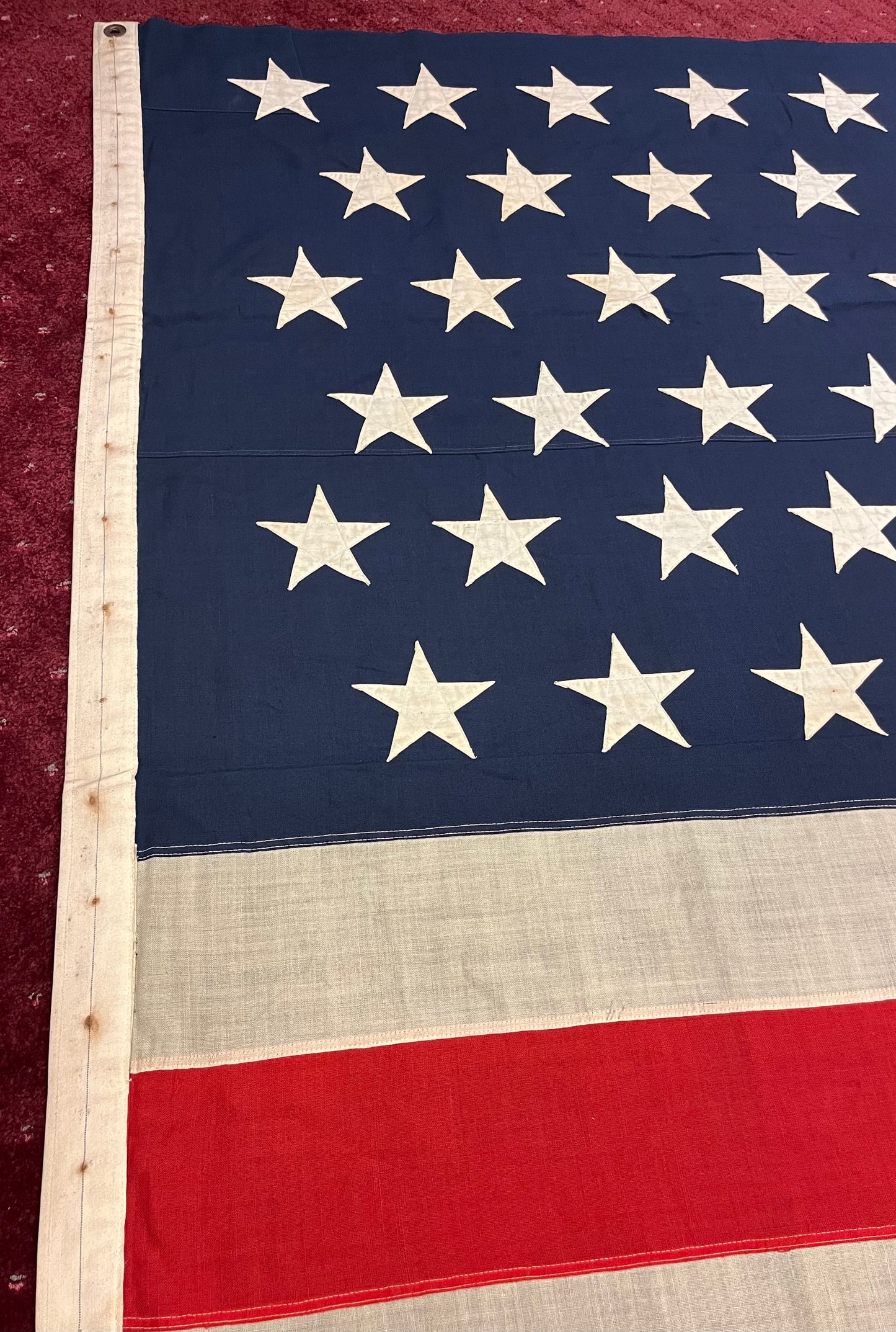 U.S. 45 Star Flag 12’ Spanish-American War Era (1896-1908) Owned by Samuel Rene Gummeré Ambassador of Morocco 1905-09