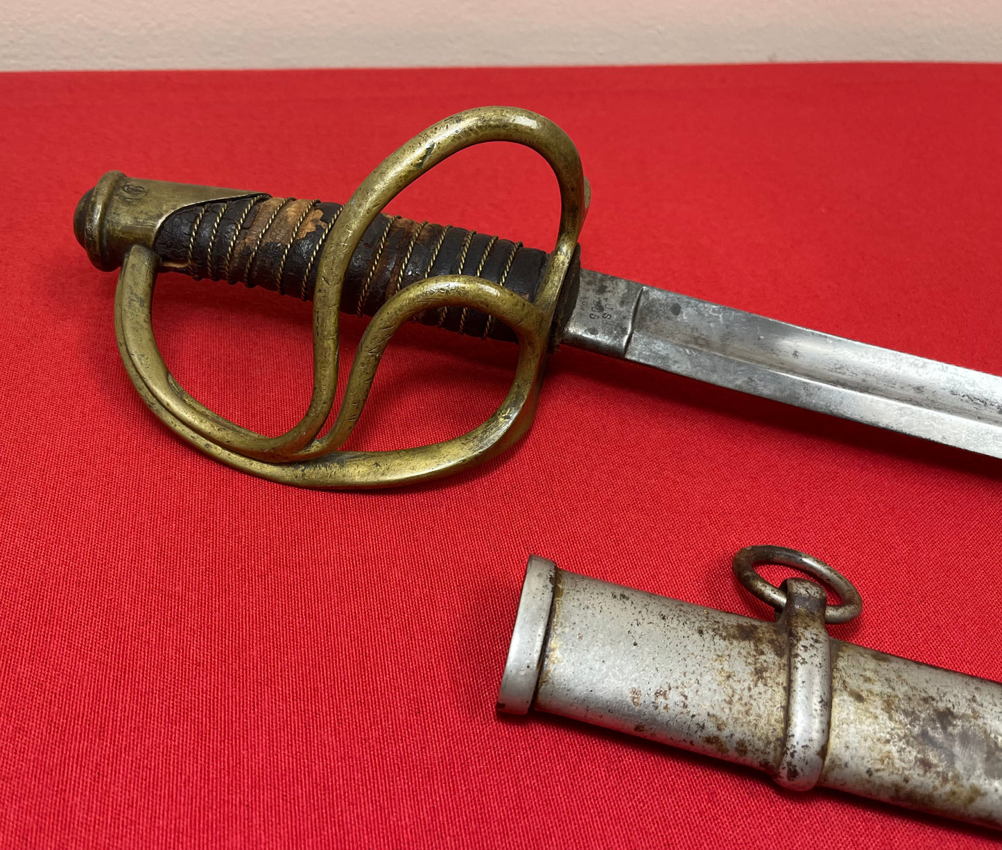 SCARCE - U.S. MODEL 1860 LIGHT CAVALRY SABER & SCABBARD BY - C. ROBY