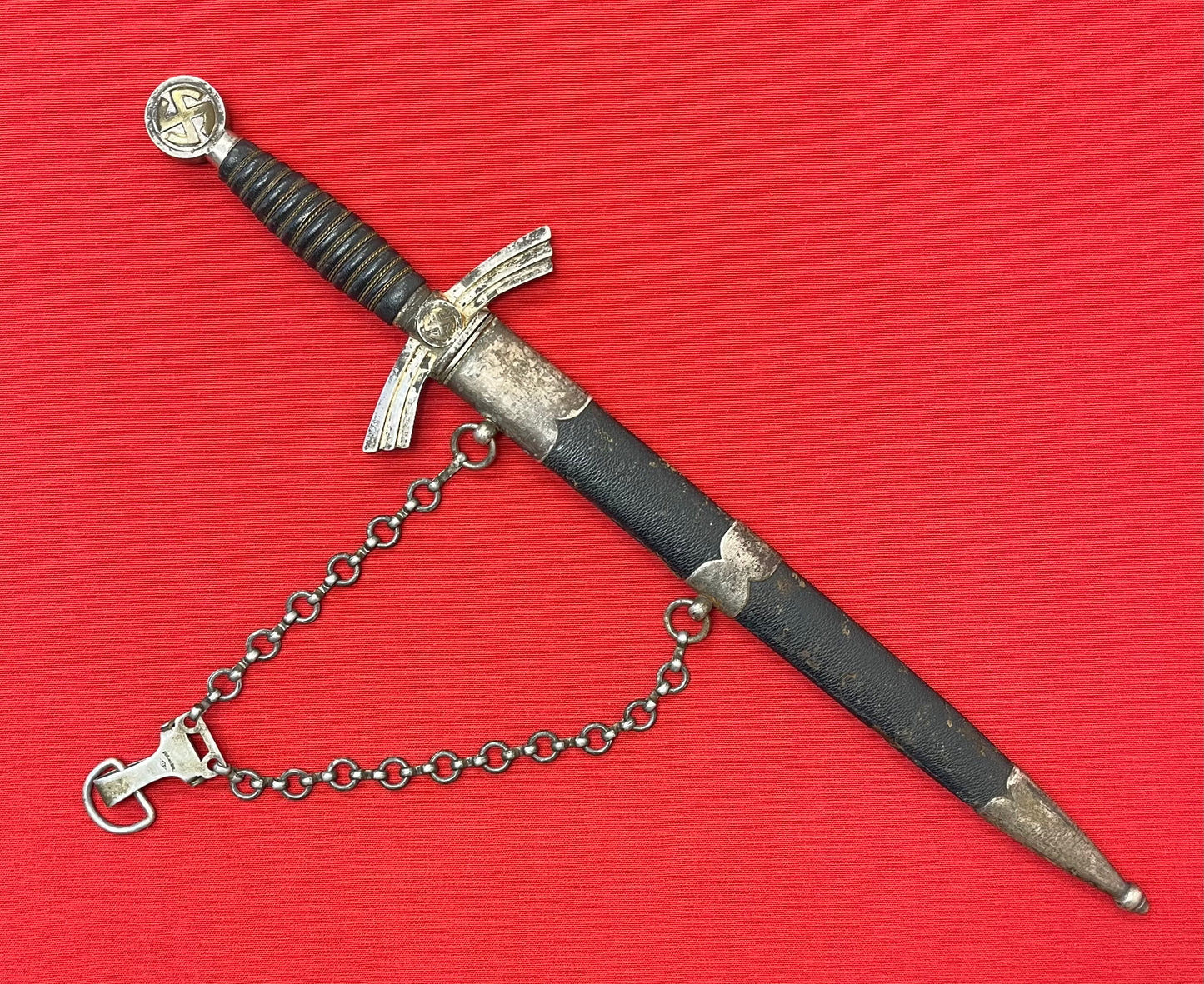 WWII German 1st Model Luftwaffe Dagger Personally Owned & Name Engraved to "Pilot" Horst Petzschler JG 31 & 51