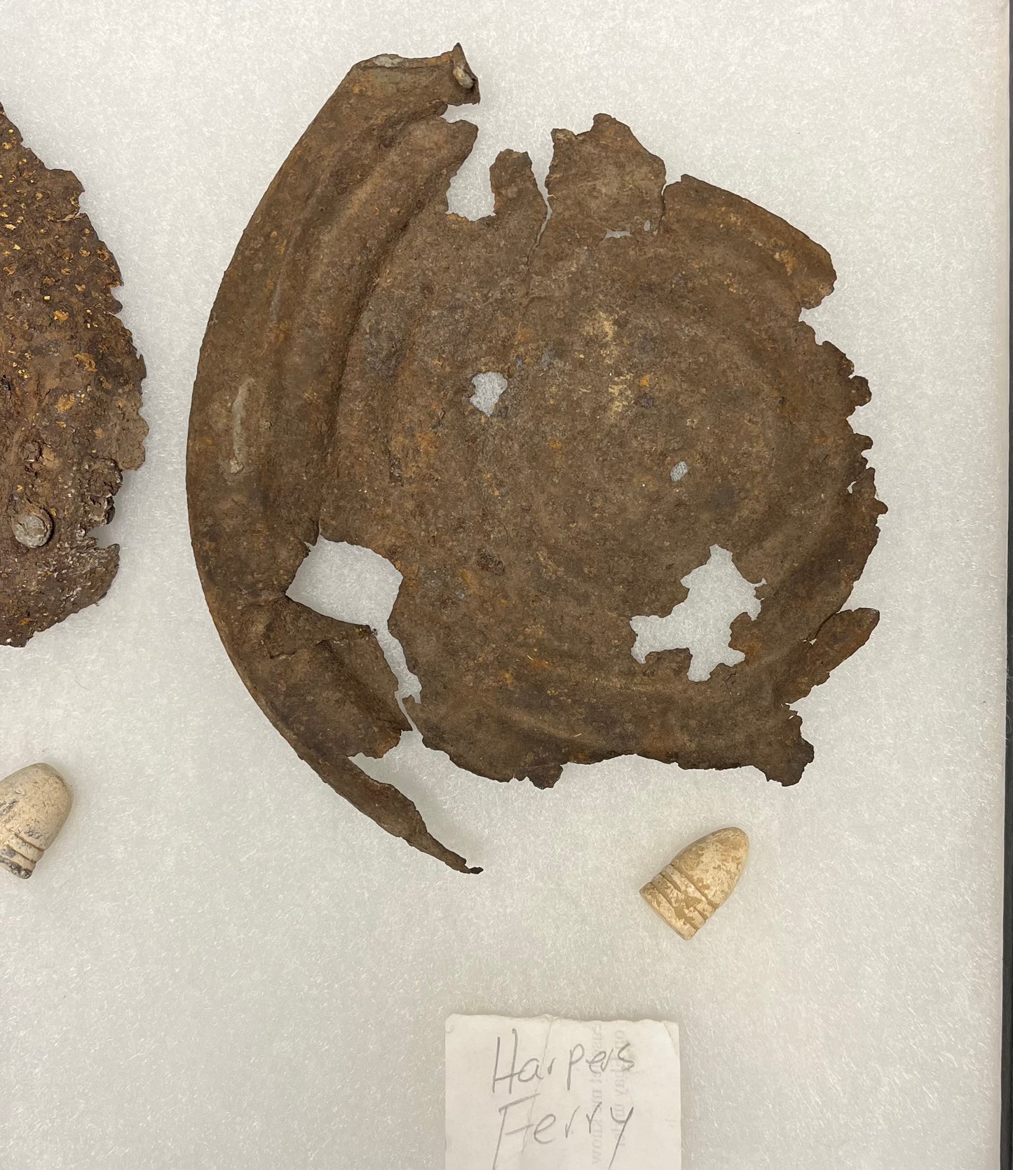 Civil War Relic Canteen and Bullet Collection Harper’s Ferry-Central Virginia in Case