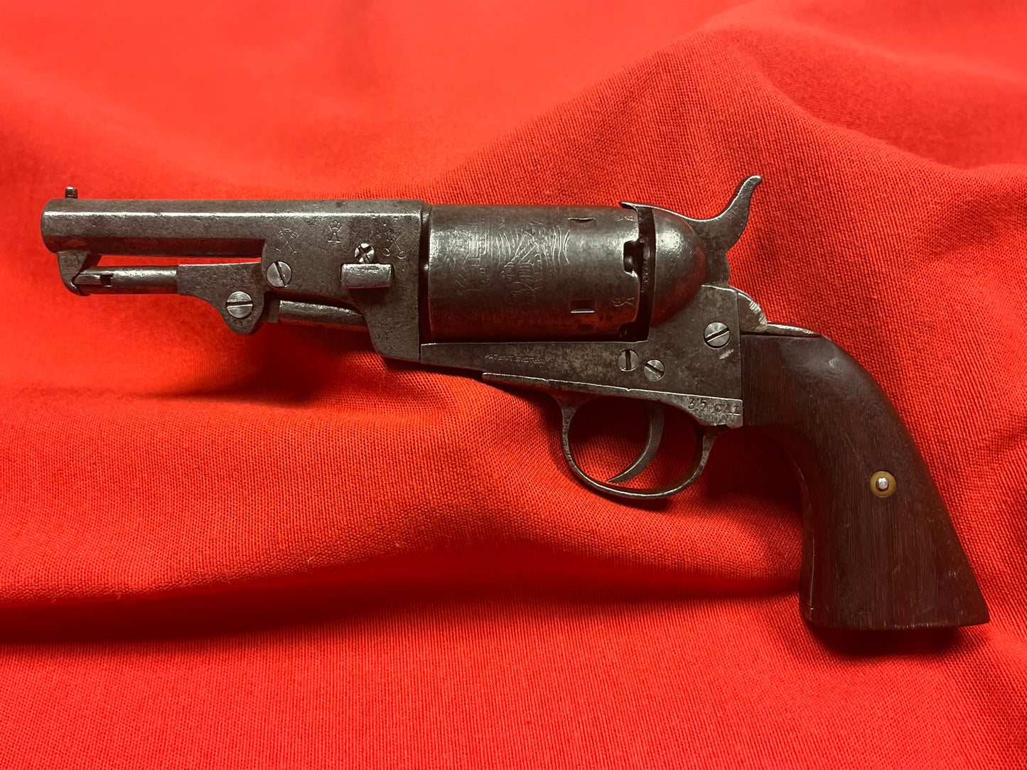 1851 Colt Navy Revolver Belgian Manufactured W/ Patent Acceptance - Civil War Era