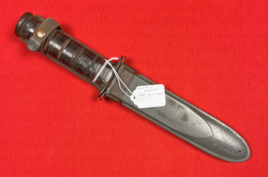 WW2 U.S. MK2 KA-BAR Fighting Knife Bradford U.S. Coast Guard