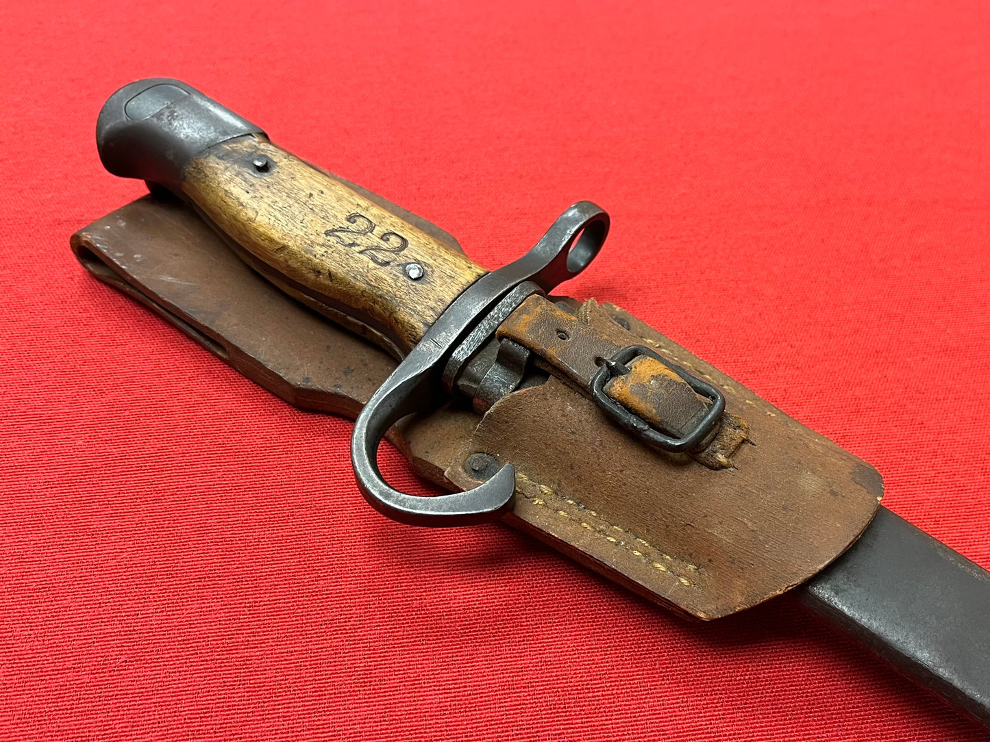 WW2 Japanese Arisaka Type 30 Bayonet & Scabbard W/ Frog