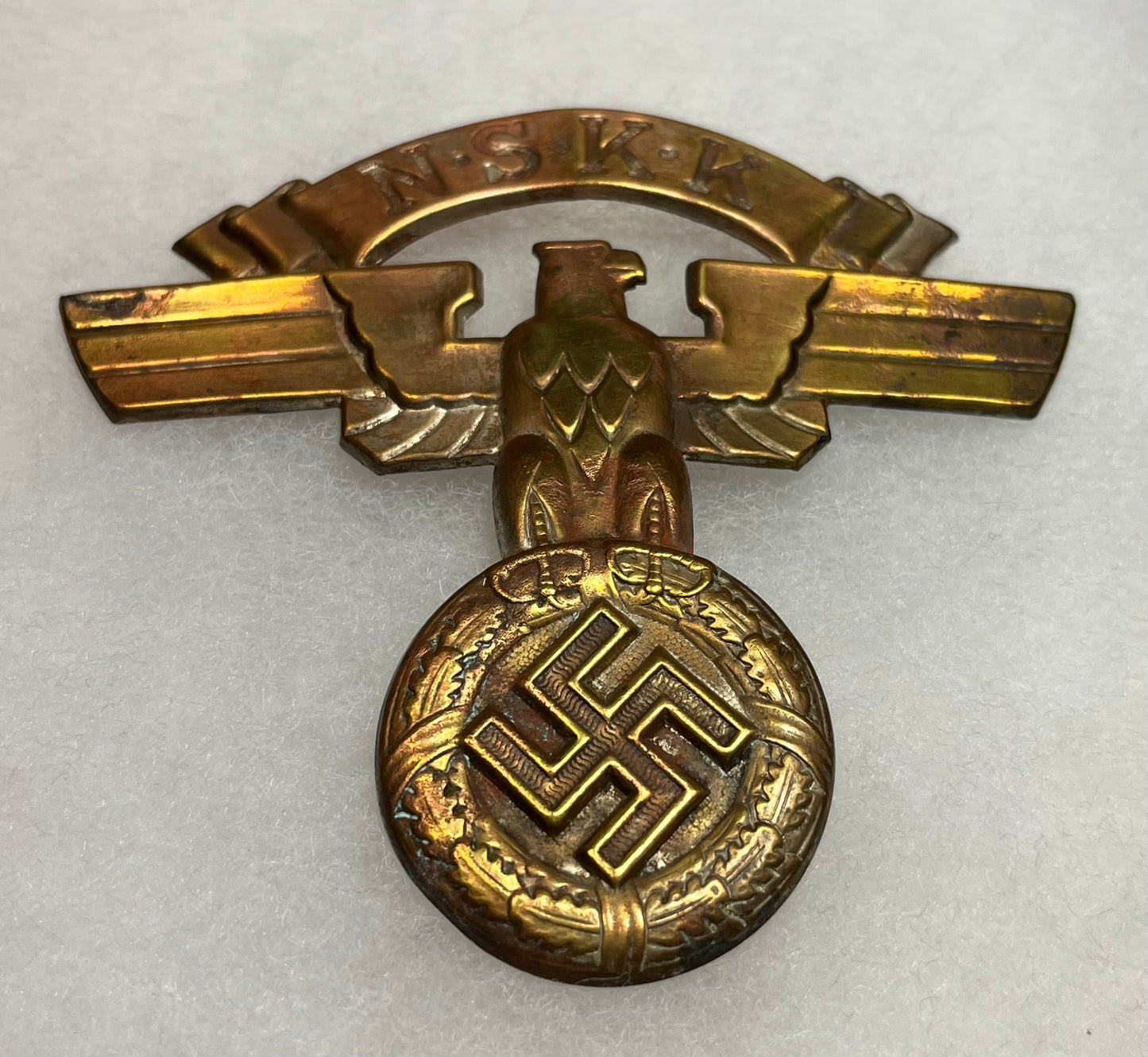 Original WW2 German N.S.K.K Large Cap Eagle (4 Inch) Insignia