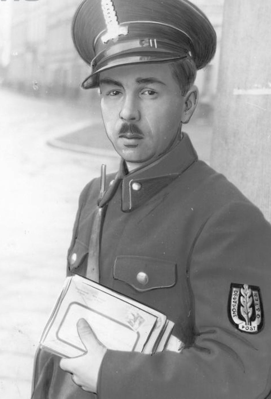 WW2 WWll German “Deutsche Post Osten" German Postal Workers Patch 1939 Poland