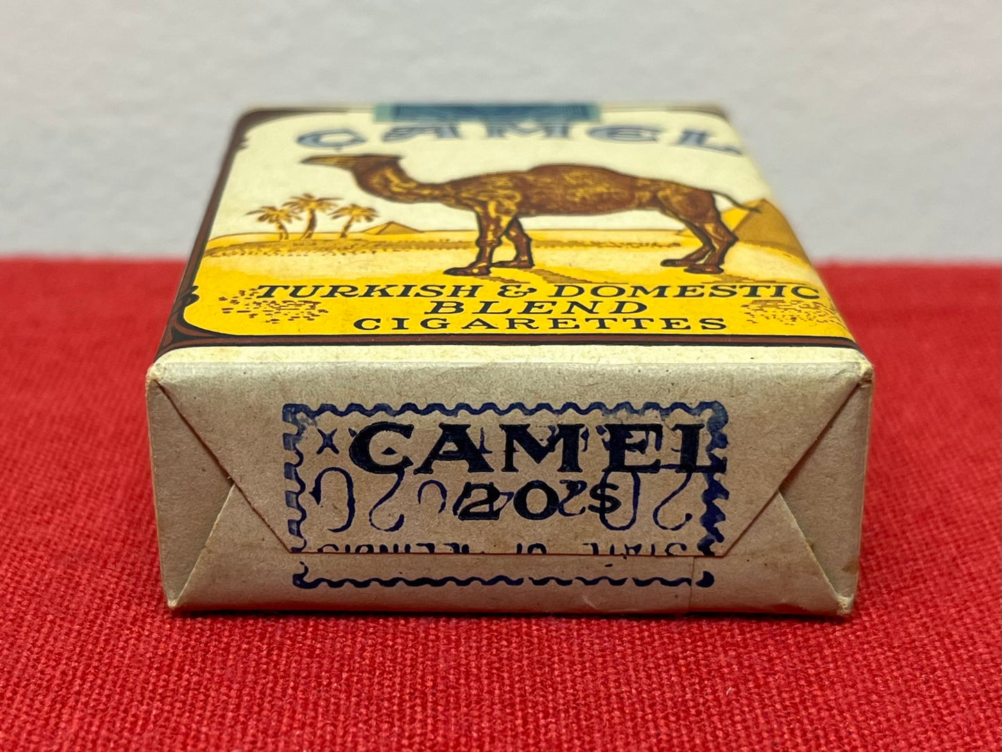 AUTHENTIC WWll ERA CAMEL CIGARETTE CARTON W/ REPRODUCTION PACK