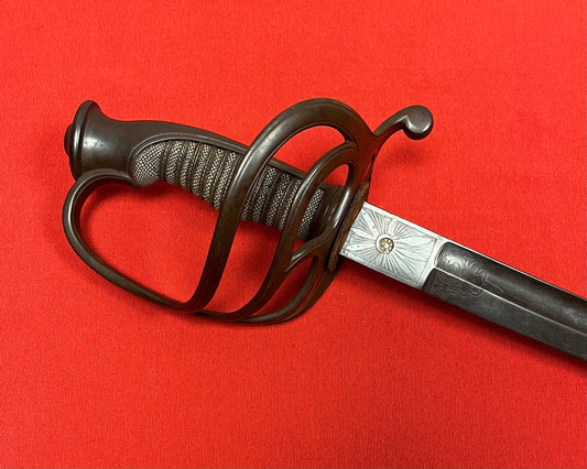 Original U.S. Civil War Officer’s Sword Non-Regulation / German Import by F. Horster - Engraved