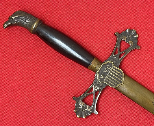 Pre-Civil War Militia Eagle Head Sword W.V.C Shield Circa 1830-50