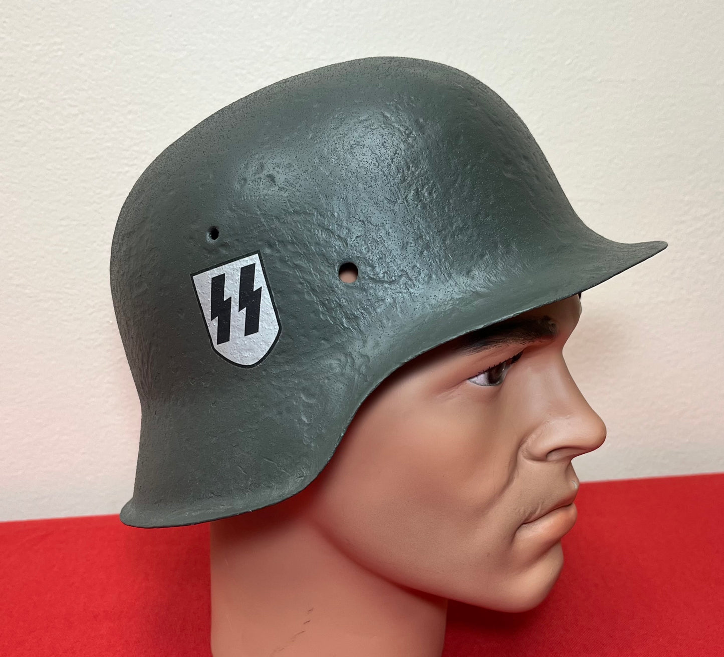 Original WWII M1940 German Army Helmet Relic W/ Added Insignia