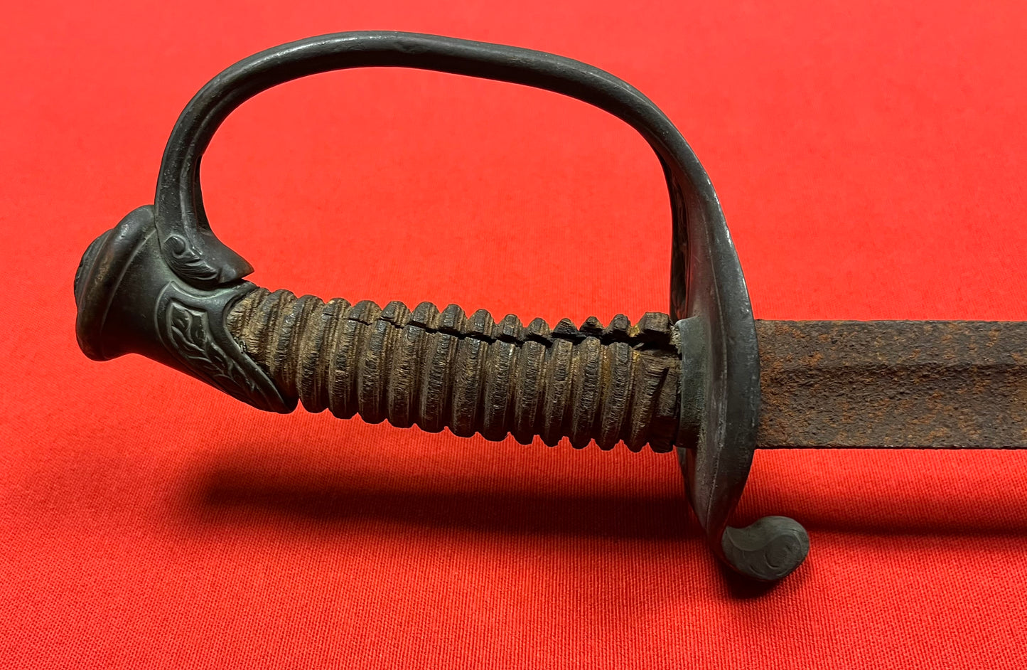 Civil War M1850 Foot Officers Sword Battlefield Pickup - Relic Condition