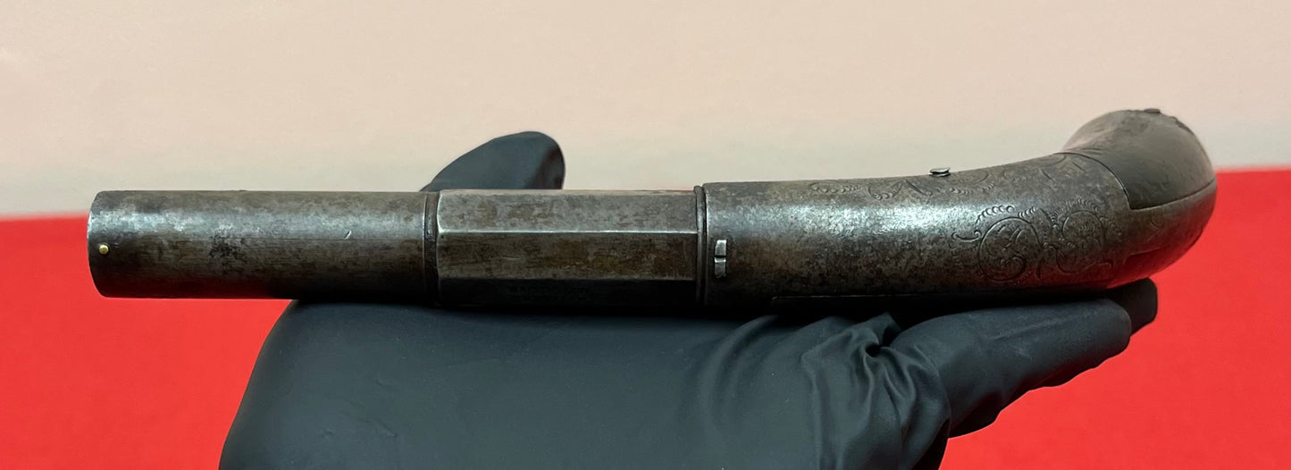 Original U.S. Civil War Era Bacon & Co .34cal Underhammer Rifled Percussion Boot Pistol Circa 1855 Scarce 57 of 500