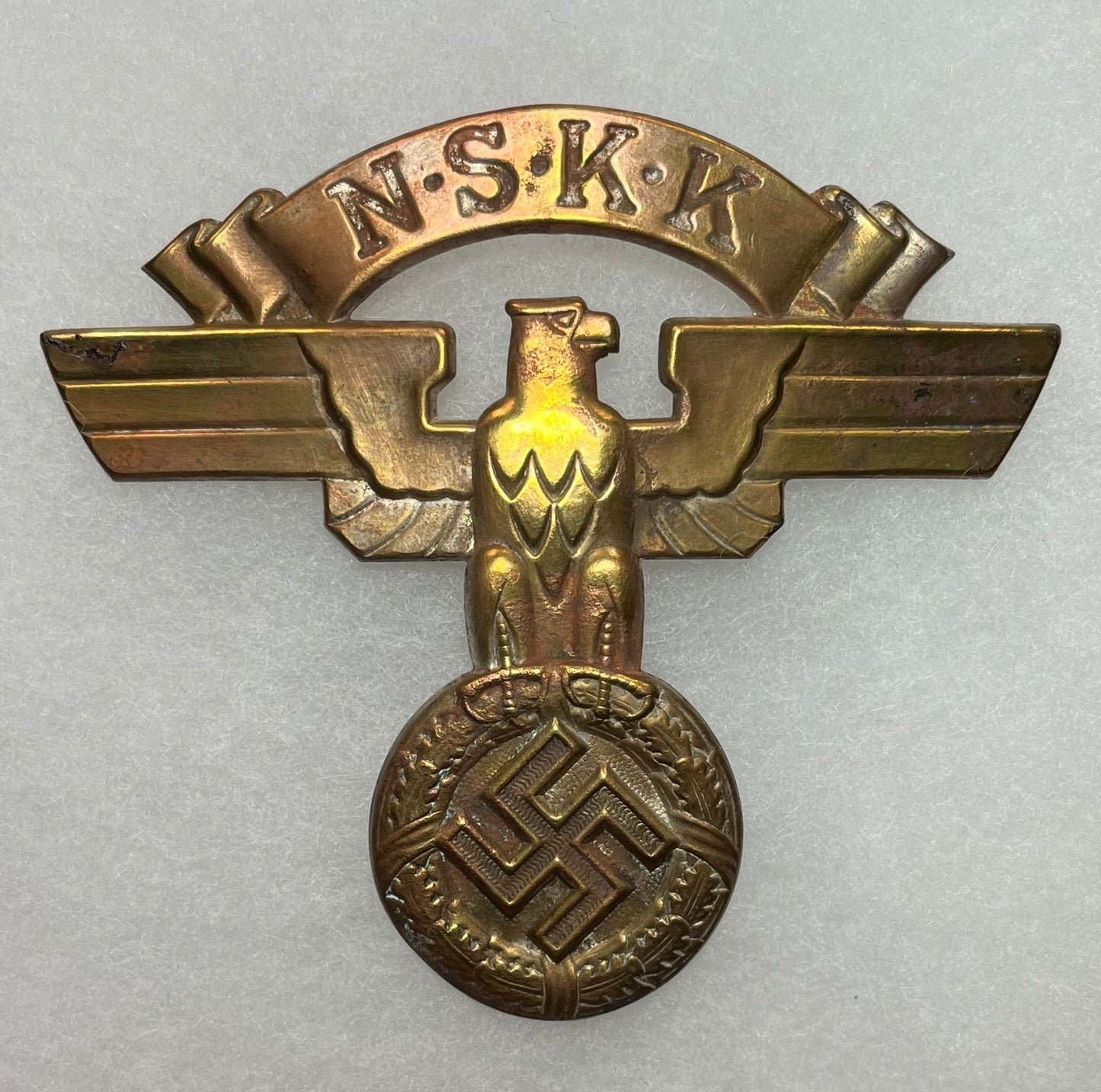 Original WW2 German N.S.K.K Large Cap Eagle (4 Inch) Insignia