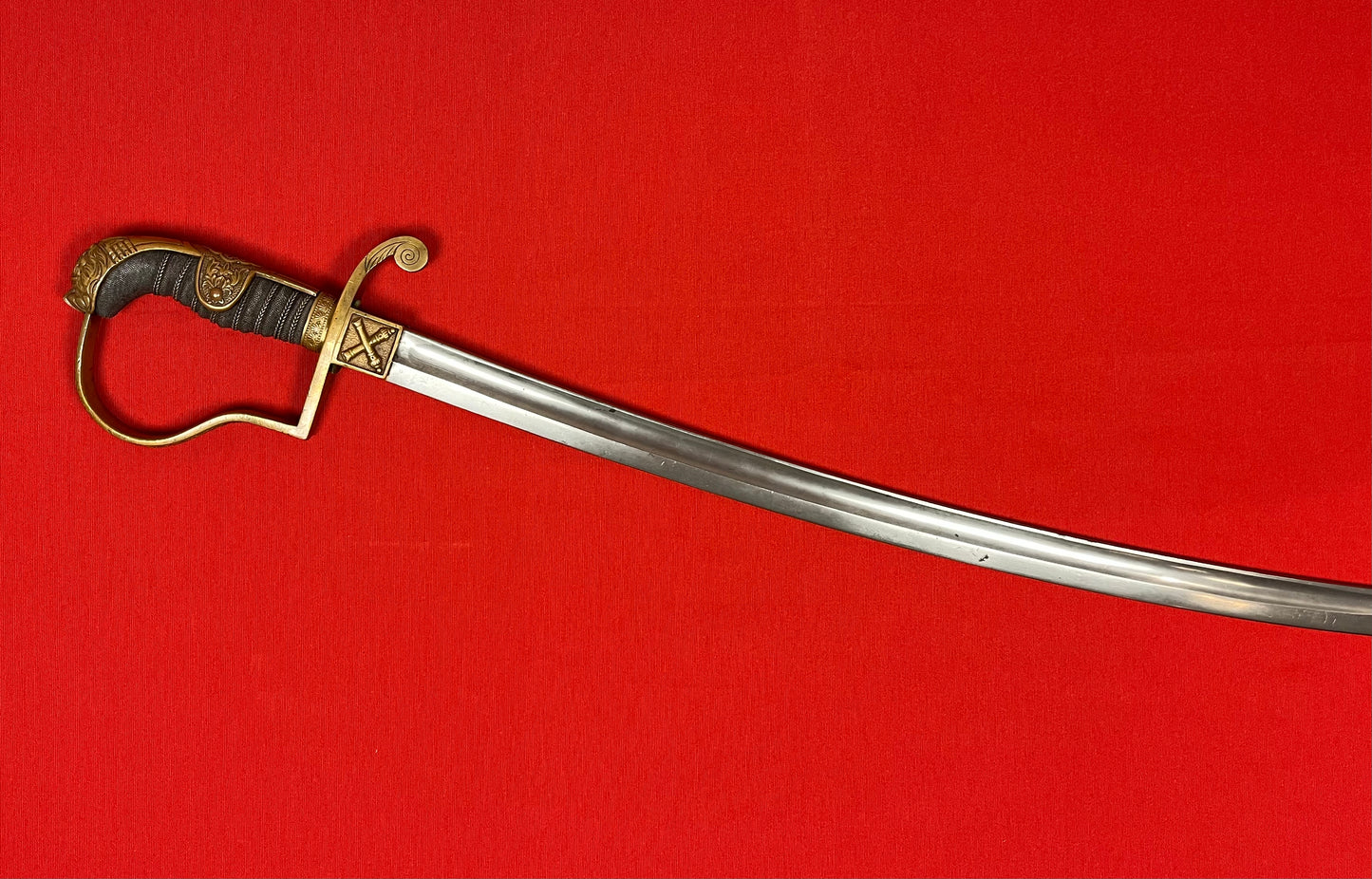 WW1 Imperial German (Jawless Lion Head) Artillery Officer’s Sword 1915 Dated