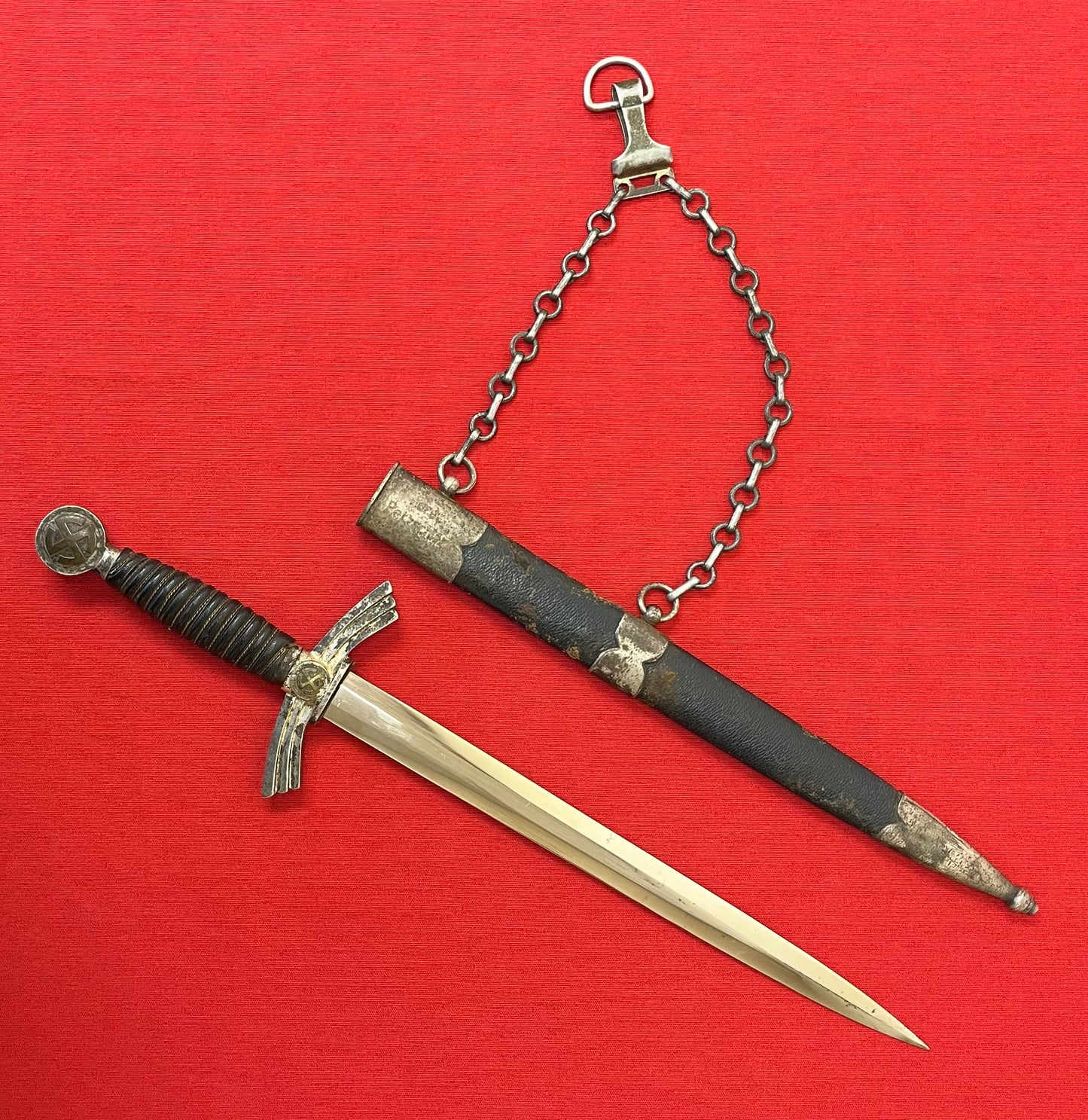 WWII German 1st Model Luftwaffe Dagger Personally Owned & Name Engraved to "Pilot" Horst Petzschler JG 31 & 51