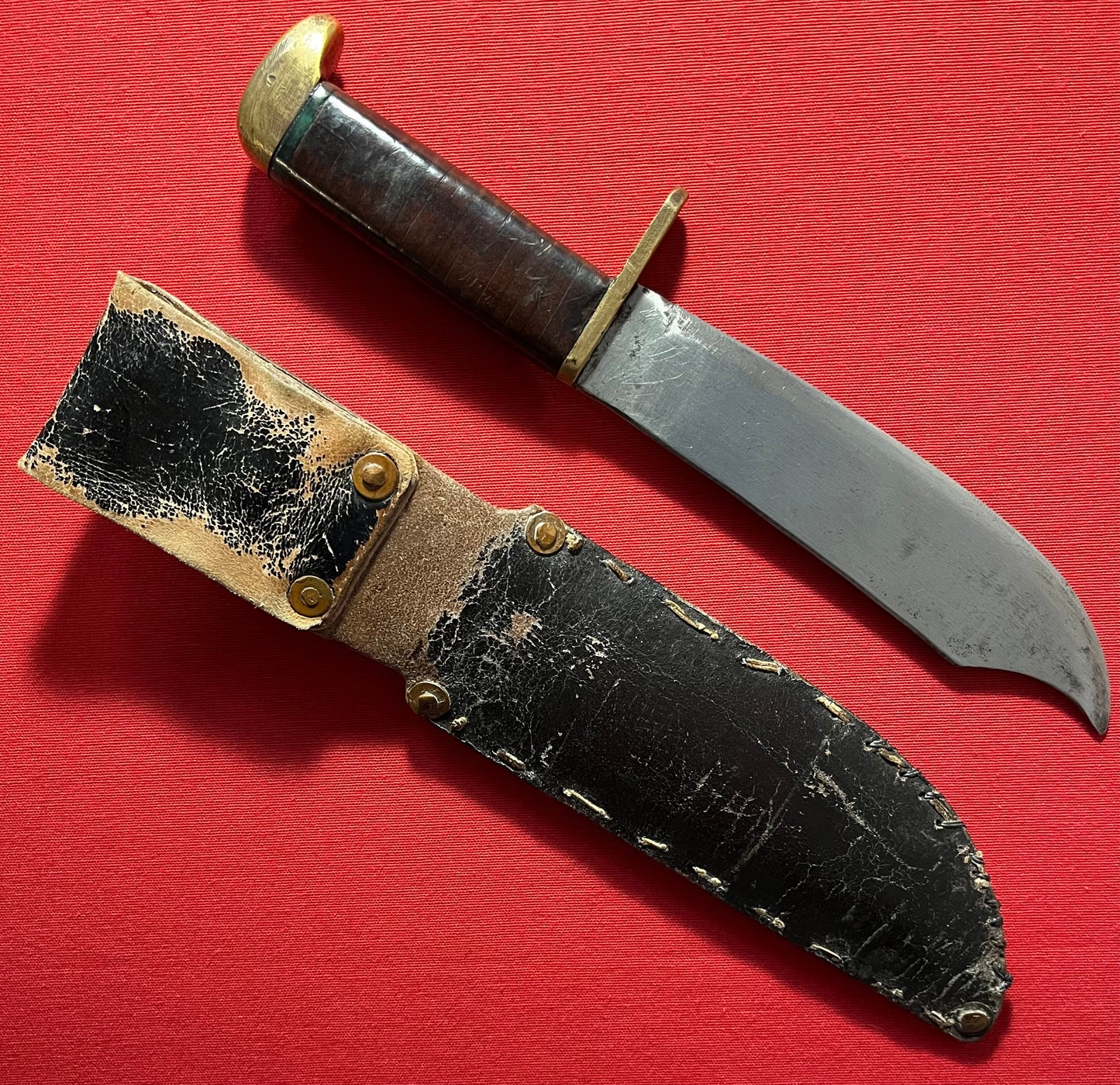 WW2 U.S Fighting Knife "Bowie Style" Theater Made with Named Scabbard