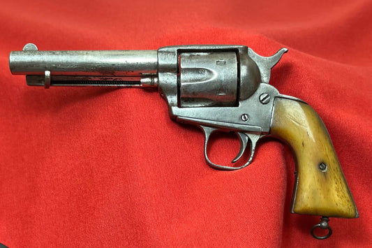 C. 1870-80 Colt Single Action Revolver Spanish Made W/ Bone Grips