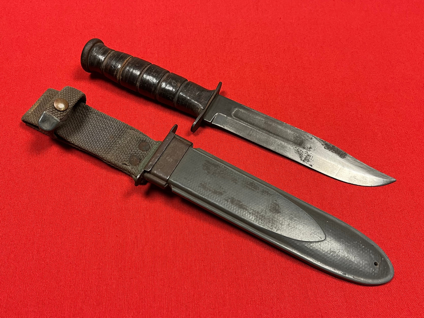 WW2 U.S. MK2 KA-BAR Fighting Knife Bradford U.S. Coast Guard