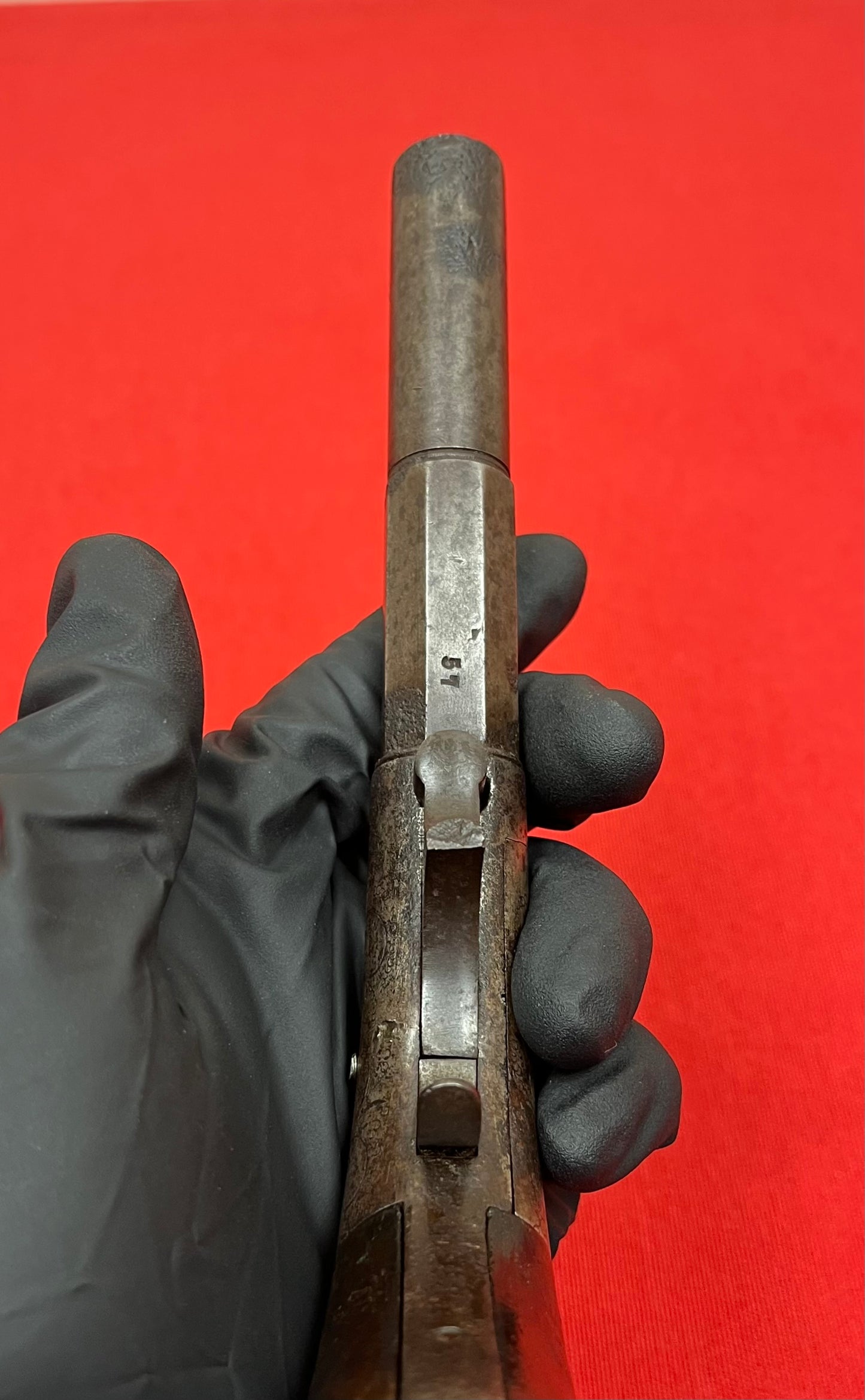 Original U.S. Civil War Era Bacon & Co .34cal Underhammer Rifled Percussion Boot Pistol Circa 1855 Scarce 57 of 500