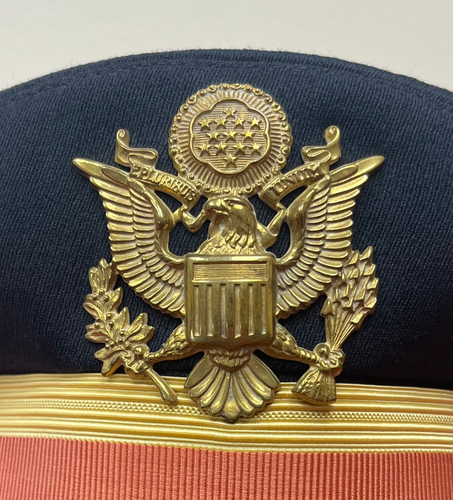 U.S. Army Officer’s Visor Cap of Captain W. Groome HQ 1st Missile BN Granite, MD - (Nuclear Missile Facility) Vietnam Era  ￼